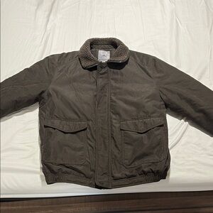 RAINFOREST Brown Military Field Jacket with Durable Design